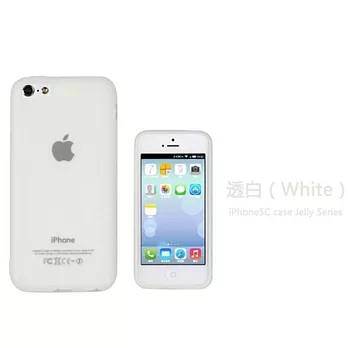 USAMS iPhone 5C 專用 TPU 保護套 - 果涷系列 透白