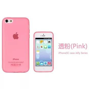 USAMS iPhone 5C 專用 TPU 保護套 - 果涷系列 透粉