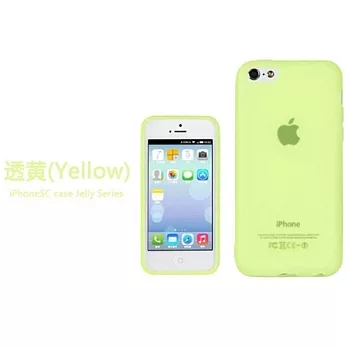 USAMS iPhone 5C 專用 TPU 保護套 - 果涷系列 透黃