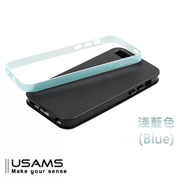 USAMS iPhone 5C 專用 (TPU+邊框)保護套 - 琉光系列 淺藍