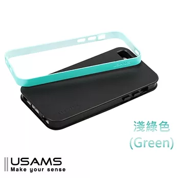 USAMS iPhone 5C 專用 (TPU+邊框)保護套 - 琉光系列 淺青