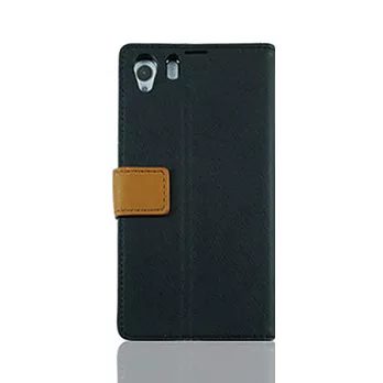 Lilycoco Sony Xperia Z1可站立側翻皮套黑色