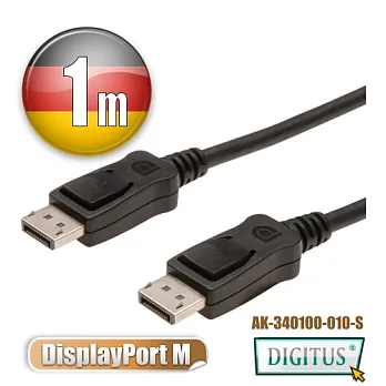 曜兆DIGITUSDisplayPort-1公尺圓線(公-公)