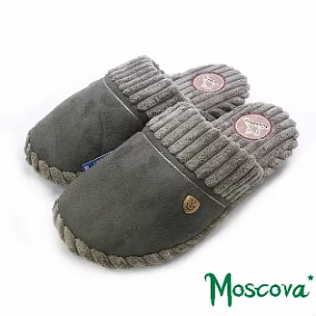 ★Moscova〃冬季卡哇依先鋒隊。超質感雙料鈕扣設計厚底舒適拖(男)M綠色