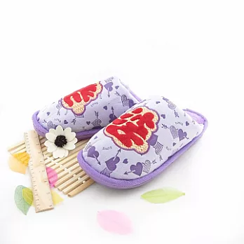 ＊Moscova 甜蜜世界。心意相通情侶對拖系列(女)L紫色