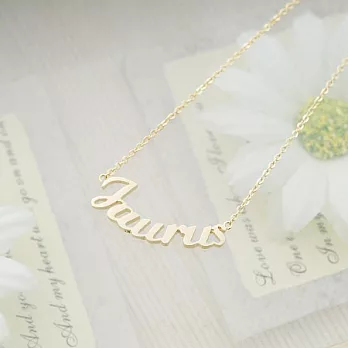 英文字母12星座鎖骨項鍊金牛Taurus