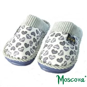 Moscova 樸素愛心蝴蝶結室內居家拖(男)M灰色
