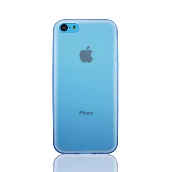 Lilycoco iPhone 5C 超手感彩邊保護套藍色