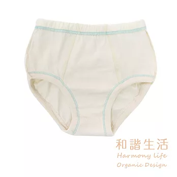 【和諧生活有機棉】男童三角內褲(2入)S原棉米白