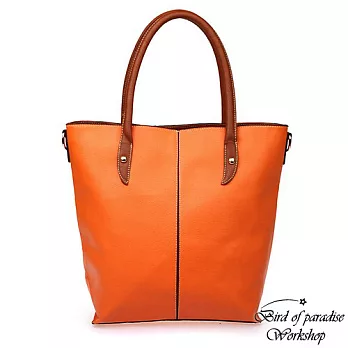Bird of Paradise 歐風工坊皮革包-OL仕系-雅品-橘橘色