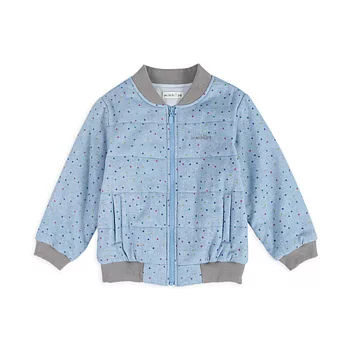 【minihope】古著點點質感薄棉外套100藍