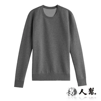 【男人幫Man’s Shop】T5561＊美式風格MIT 台灣製造刷毛圓領T恤灰色 S號