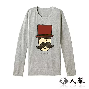 【男人幫 Man’s Shop】MA008＊新品純棉【美式塗鴉帽子紳士】灰色 S號