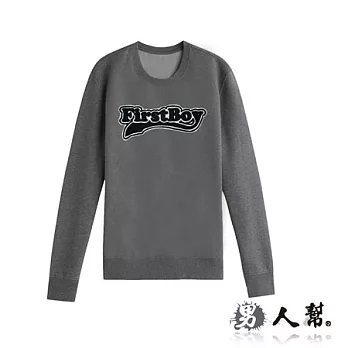 【男人幫Man’s Shop】T5565＊MIT 台灣製造刷毛圓領T恤【FirstBoy接拚內刷毛厚圓領T恤】灰色 S號