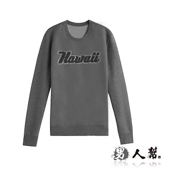 【男人幫Man’s Shop】T5566＊MIT 台灣製造刷毛圓領T恤【Hawaill接拚內刷毛厚圓領T恤】灰色 S號