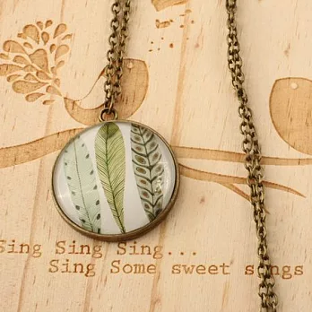 草葉集毛衣長頸鍊‧輕靈之森復古療癒系