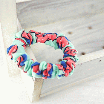 【PinkyPinky Boutique】印花小大腸髮圈 (色6)