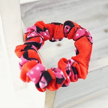 【PinkyPinky Boutique】印花小大腸髮圈(色5)