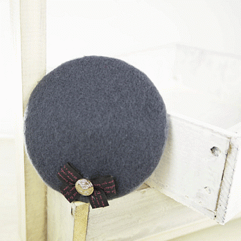 【PinkyPinky Boutique】甜美小帽子髮夾(灰色)