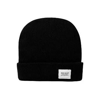 【CACO】NAVY．獨家經銷‧素色厚毛線帽 黑