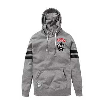 【CACO】CACO ST‧美式街頭‧69連帽長T‧(台灣製) M麻花灰