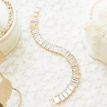 ECO安珂．華麗方鑽滿排 折疊扣手鍊