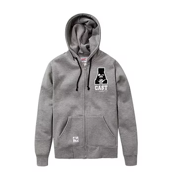 【CACO】CACO ST‧美式街頭‧MIT 植絨連帽外套‧(台灣製)S灰