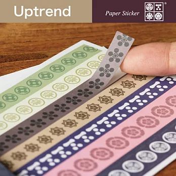 Uptrend 歷女系家紋飾條貼紙