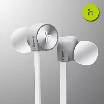hoomia好米亞 E1鸚鵡螺設計 立體聲入耳式耳機-經典白