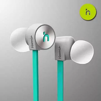 hoomia好米亞 E1鸚鵡螺設計 立體聲入耳式耳機-蒂芬妮綠