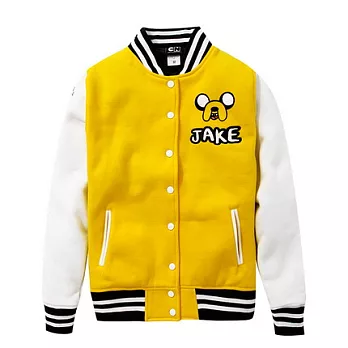 【CACO】探險活寶‧授權款‧老皮棒球外套S黃色