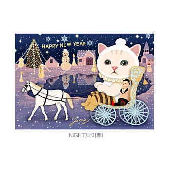 JETOY,Choo Choo 亮眼聖誕明信片_Night