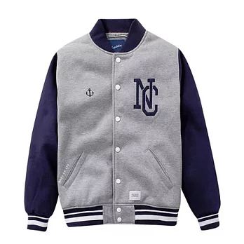 【CACO】NAVY．獨家經銷．NC貼布棒球外套S灰