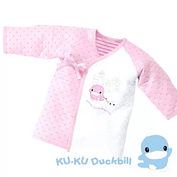 【KU.KU酷咕鴨】遊戲格紋肚衣60粉