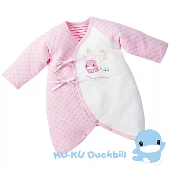 【KU.KU酷咕鴨】遊戲格紋蝴蝶衣60藍