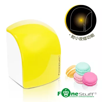 Fonestuff 5V/3.1A雙USB夜燈插座充電器(蜂蜜黃)