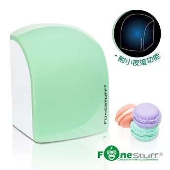 Fonestuff 5V/3.1A雙USB夜燈插座充電器(抹茶綠)