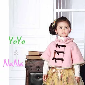 精品童裝yoyo&nana-B0135-騎士公主披風外套-120cm-粉紅120粉紅