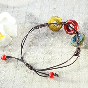 繽紛彩陶手鍊‧蝶夢東方