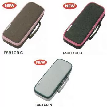 2色超輕大容量附側袋筆袋咖啡