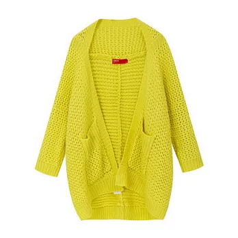 【CACO】CACO ST‧美式街頭‧寬版針織外套FREE螢光綠