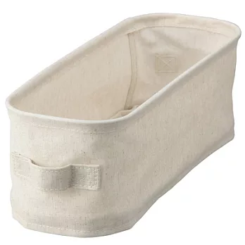 [MUJI 無印良品]棉麻聚酯收納箱/淺型.迷你