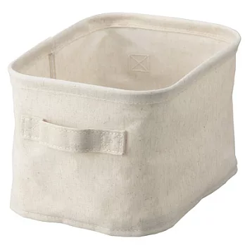 [MUJI 無印良品]棉麻聚酯收納箱/長方形.淺型.迷你