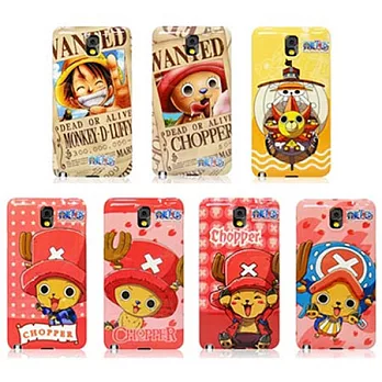 OneMagic 航航海王Samsung Note3亮面手機殼-粉紅雀躍喬巴