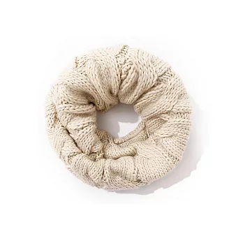 【CACO】CACO SURF‧美式休閒‧麻花粗針織圍脖/圍巾米