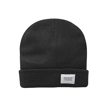 【CACO】NAVY．獨家經銷‧素色厚毛線帽 深灰