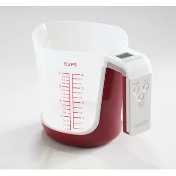 【CAMRY】多功能廚房電子料理秤(可做量杯)-紅色