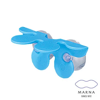 【MARNA】花朵造型牙刷架(藍)