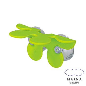 【MARNA】花朵造型牙刷架(綠)