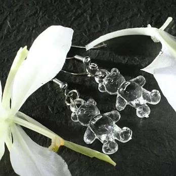 泰迪熊療癒系耳環‧輕靈之森